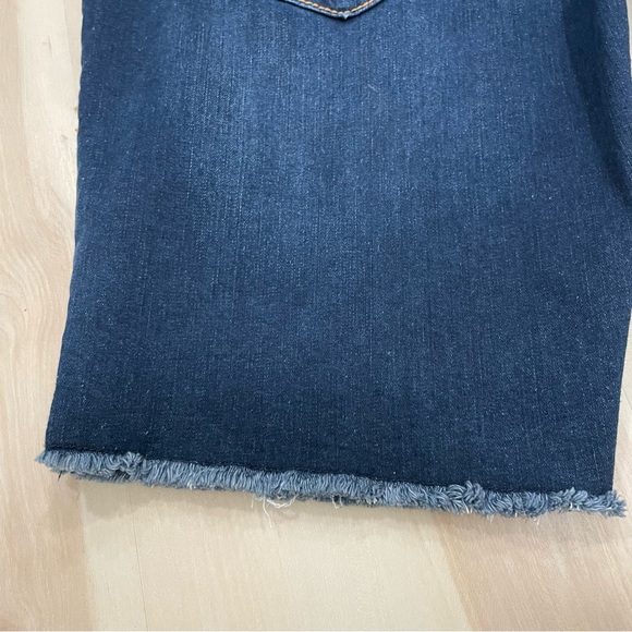 NWT True Religion Mens 34 Jean Shorts Ricky Relaxed Straight Flap Big T Dark Raw - Picture 8 of 11